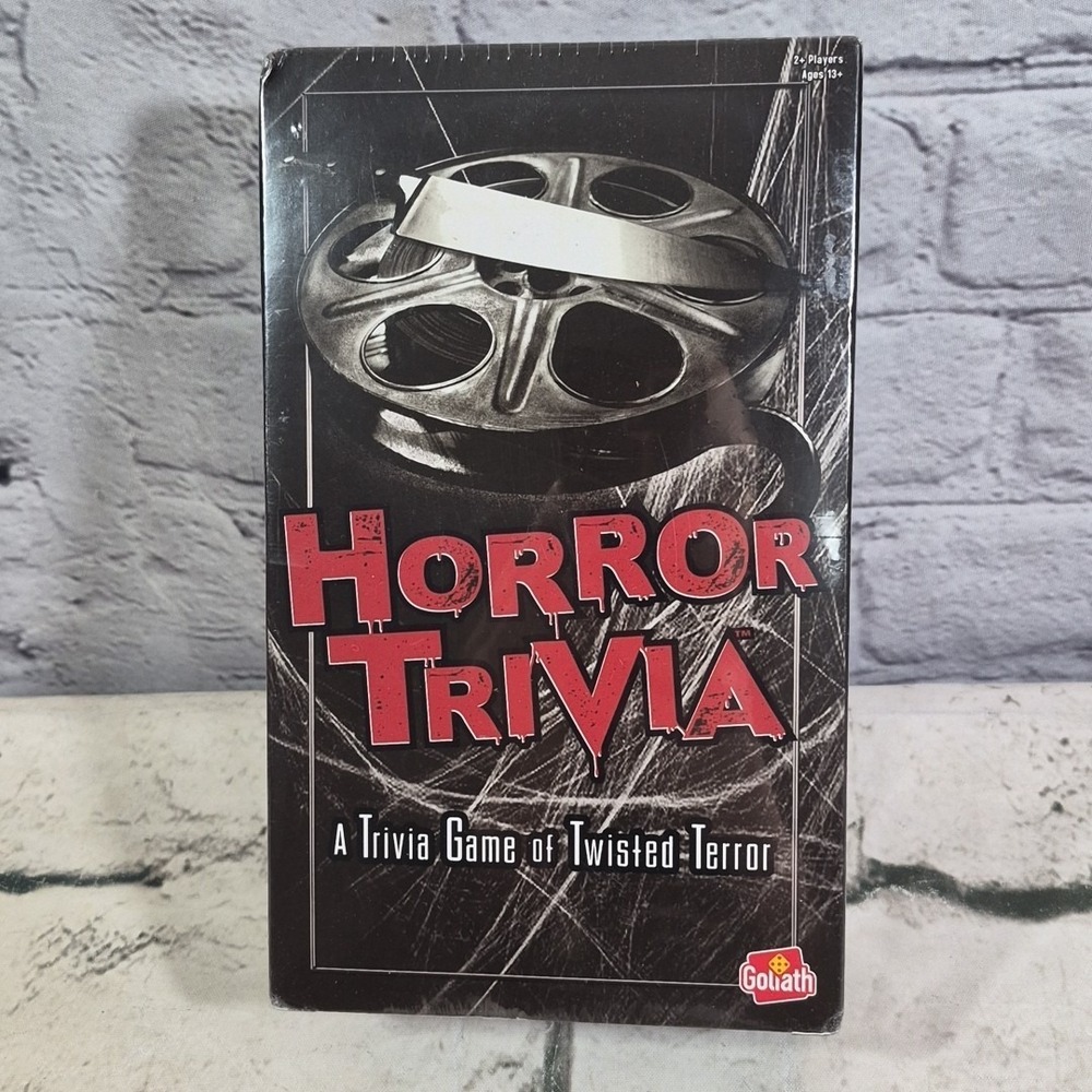 Twisted Terror Horror Trivia Card‎ Game By Goliath New Sealed